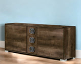 66" Brown Three Drawer Double Dresser - Homeroots - Flyclothing LLC
