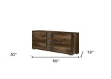 66" Brown Three Drawer Double Dresser - Homeroots - Flyclothing LLC