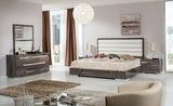 41" Grey Mdf  Glass  And Veneer Mirror - Homeroots