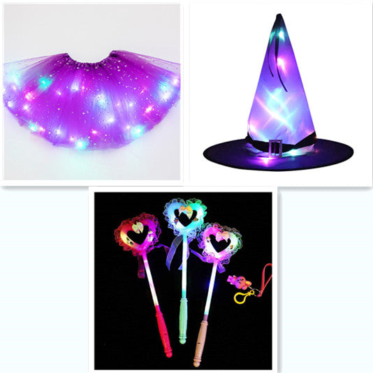 Magical & Luminous LED Princess Halloween Tutu Skirt Sequins Shiny Skirt - My Store - Flyclothing LLC