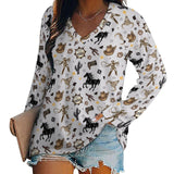 Baha Ranch Western Print Long Sleeve Top - Baha Ranch Western Wear - Flyclothing LLC