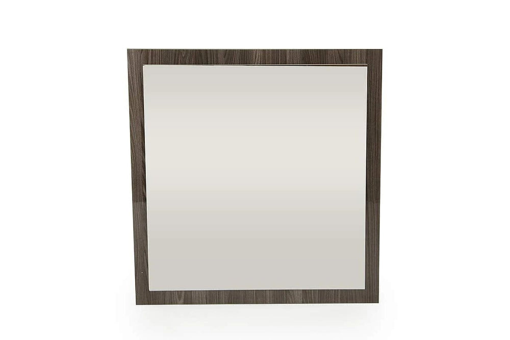 41" Grey Mdf Veneer And Glass Mirror - Homeroots - Flyclothing LLC