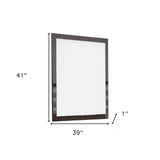 41" Ebony Framed Dresser Mirror - Homeroots - Flyclothing LLC