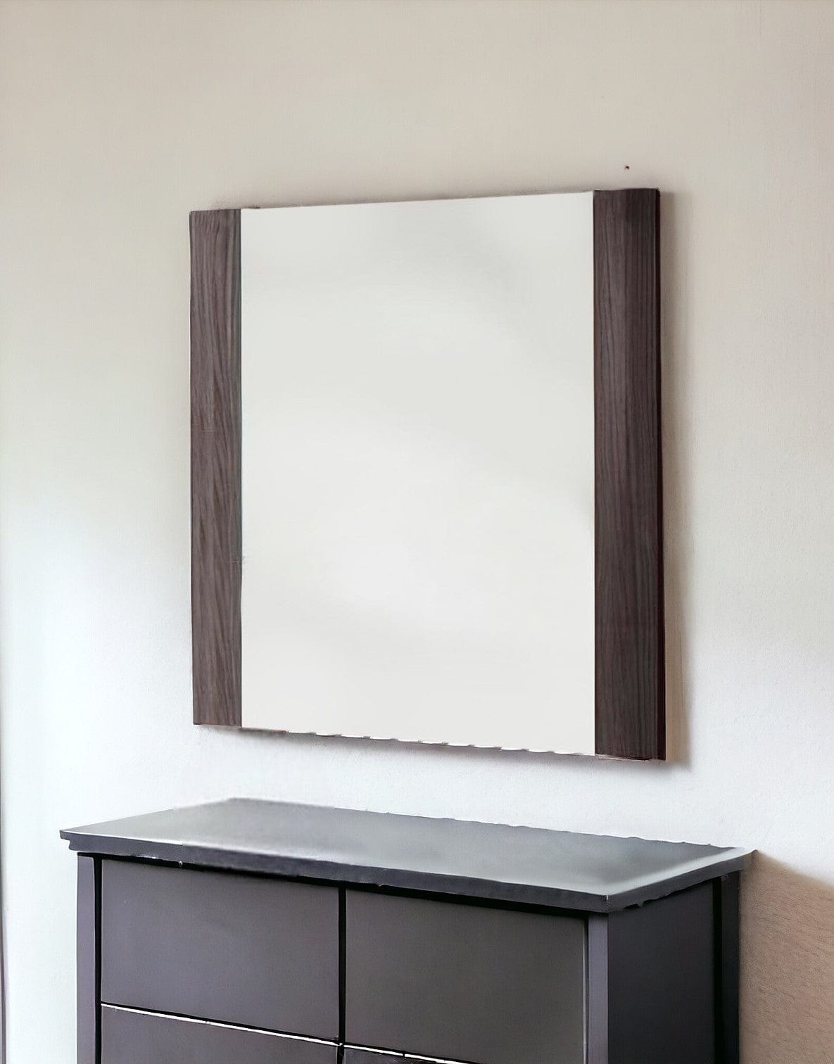 41" Gray Framed Accent Mirror - Homeroots - Flyclothing LLC