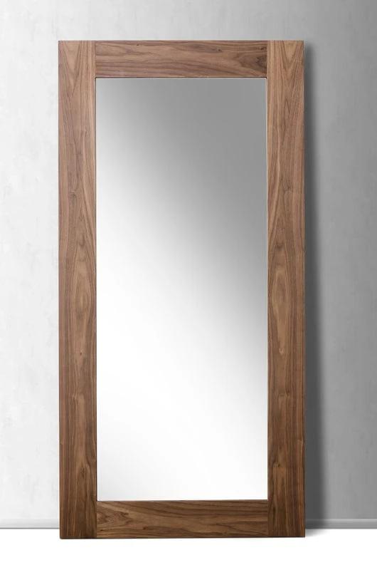 79" Brown Framed Full Length Hanging Mirror - Homeroots