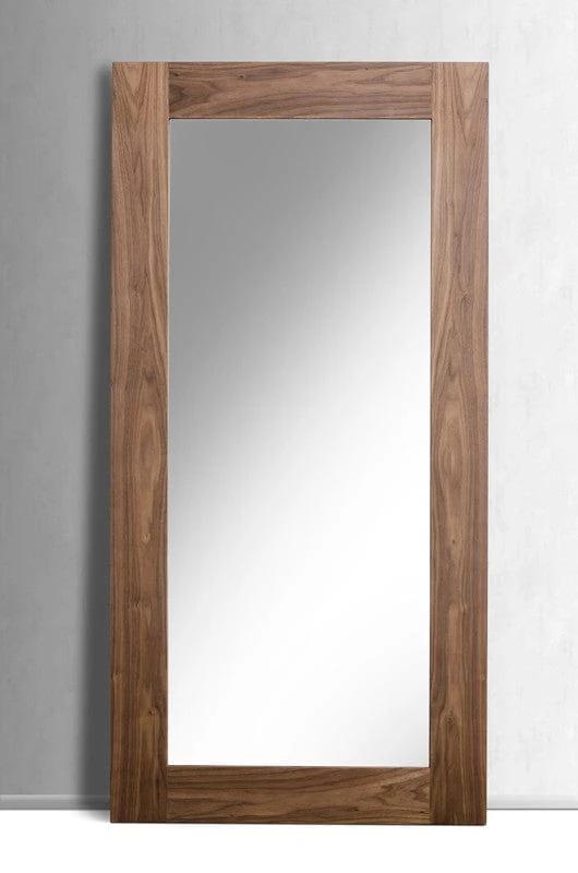 79" Brown Framed Full Length Hanging Mirror - Homeroots - Flyclothing LLC