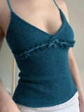 Devine Frill V-Neck Cami - Trendsi