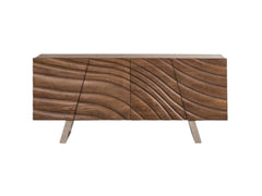 71" Natural Brown Solid Wood Sideboard - Homeroots