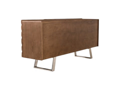 71" Natural Brown Solid Wood Sideboard - Homeroots