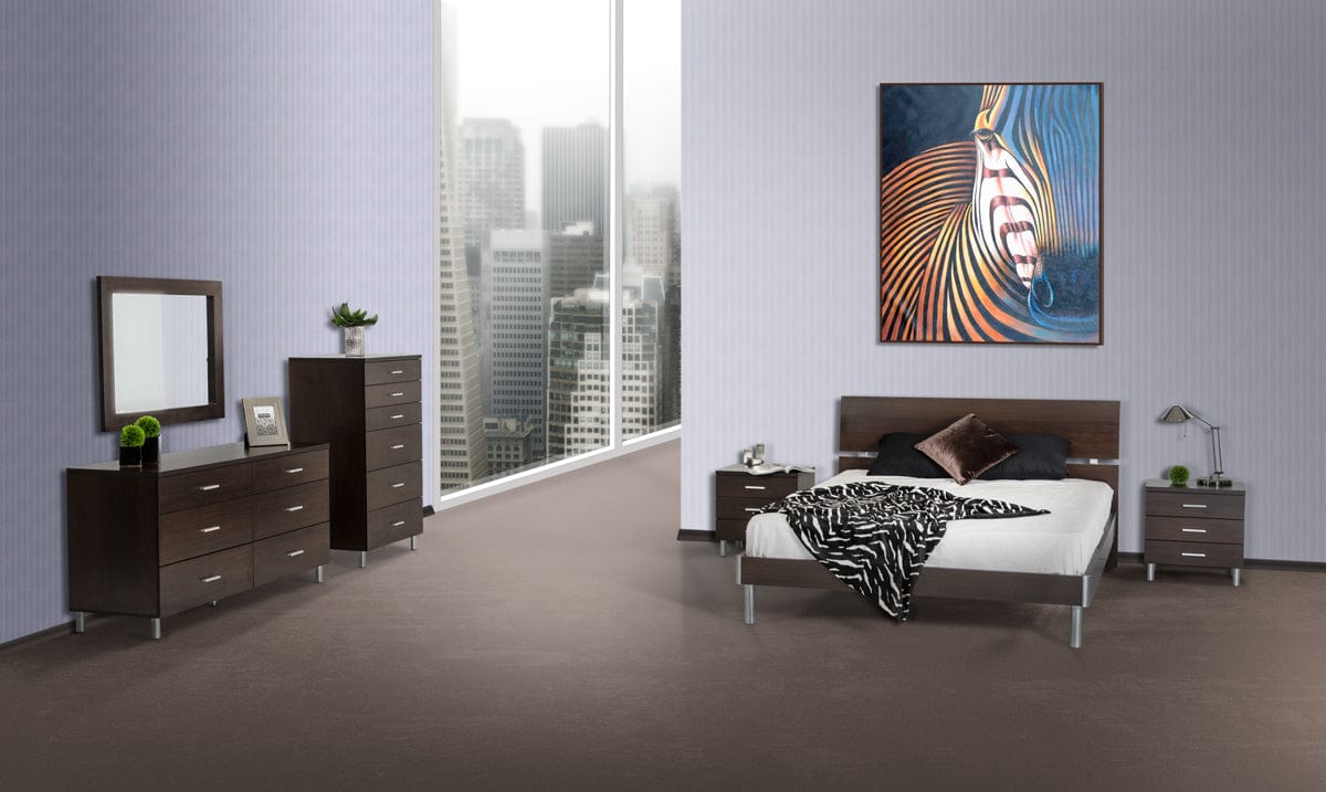 39" Wenge Mdf And Glass Mirror - Homeroots - Flyclothing LLC