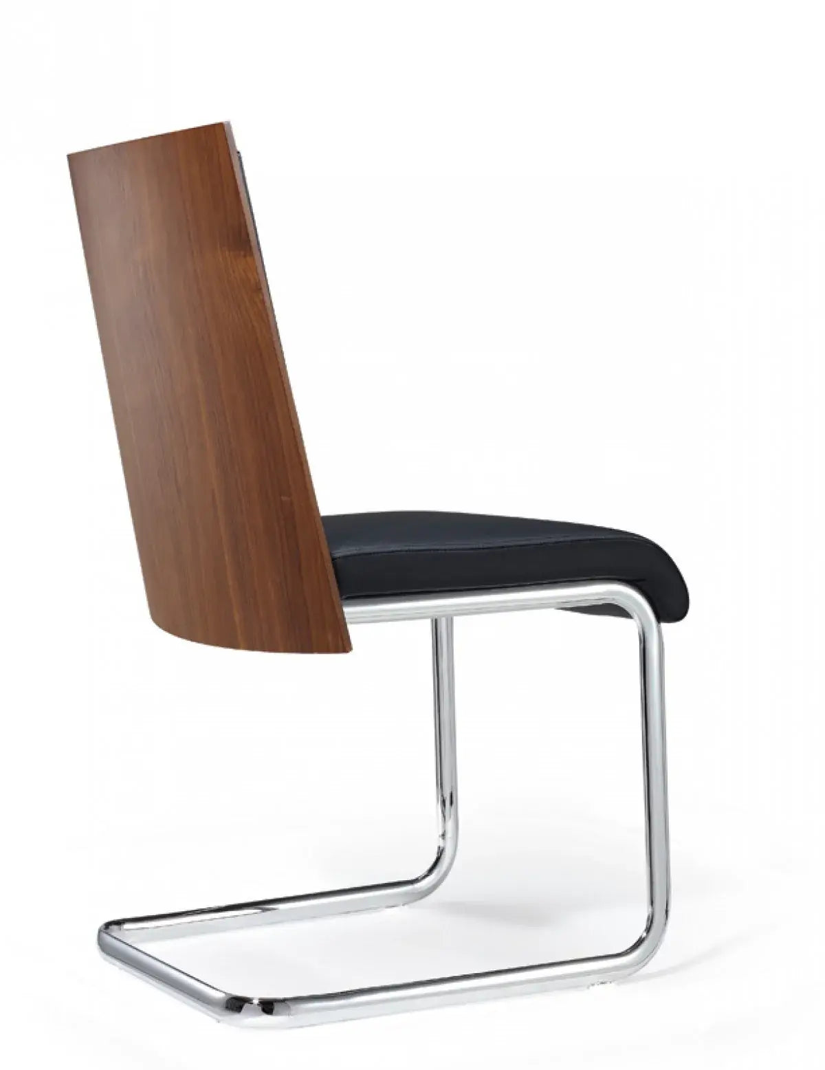 Set of Two Black And Silver Upholstered Faux Leather Dining Parsons Chairs - Homeroots - Flyclothing LLC