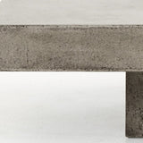 43" Gray Concrete Modern Square Coffee Table - Homeroots - Flyclothing LLC