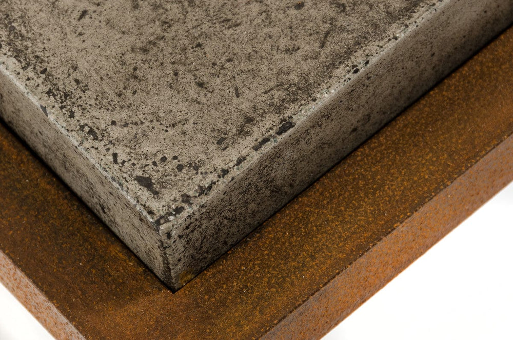 15" Concrete And Metal Coffee Table - Homeroots - Flyclothing LLC