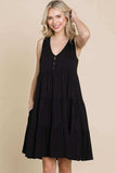 Culture Code Racerback Tiered Tank Dress - Trendsi - Flyclothing LLC