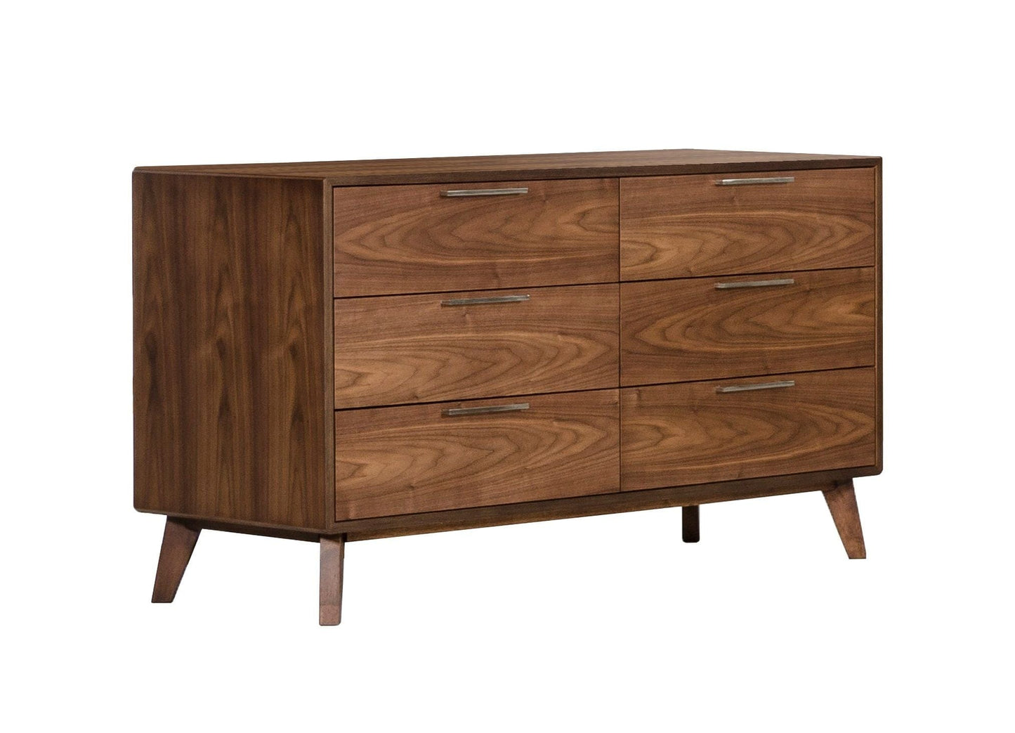 51" Brown Solid and Manufactured Wood Six Drawer Double Dresser - Homeroots - Flyclothing LLC