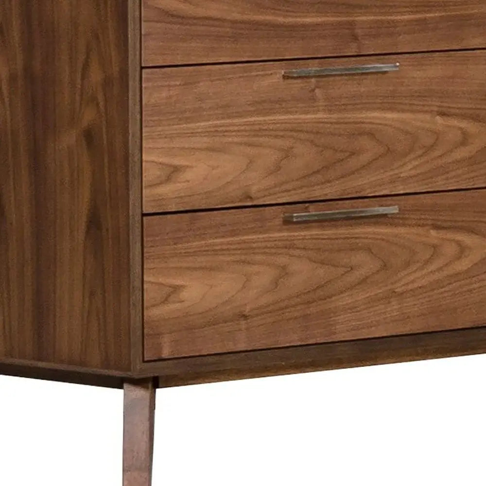 51" Brown Solid and Manufactured Wood Six Drawer Double Dresser - Homeroots - Flyclothing LLC
