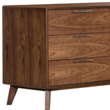51" Brown Solid and Manufactured Wood Six Drawer Double Dresser - Homeroots - Flyclothing LLC