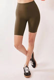 Davi & Dani High Waisted Biker Leggings - Trendsi