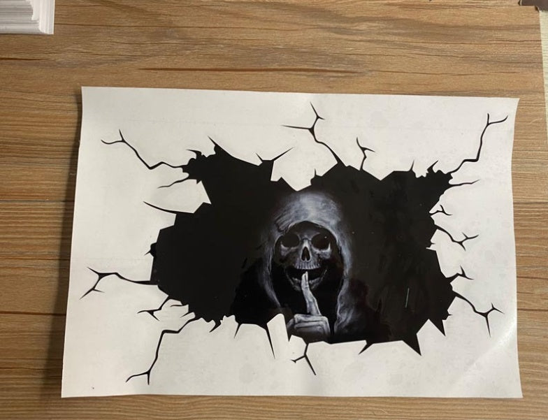 Halloween Car Wall Floor Skull Bumper Horror Sticker - My Store - Flyclothing LLC