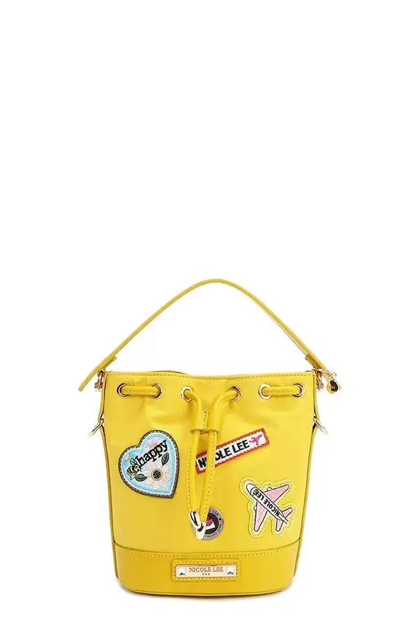 Nicole Lee USA Color Patch Bucket Bag - Trendsi - Flyclothing LLC