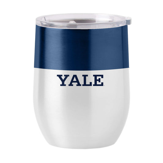 Yale 16oz Colorblock Stainless Curved Beverage - Logo Brands - Flyclothing LLC