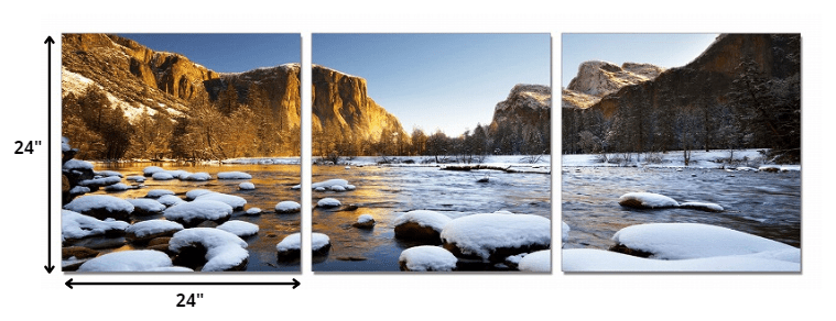 24" Canvas 3 Panels Color Photo - Homeroots - Flyclothing LLC
