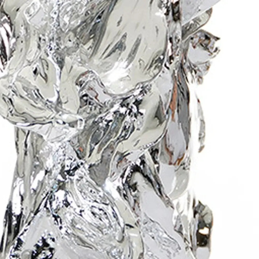 Modern Silver Horse Head Sculpture - Homeroots - Flyclothing LLC