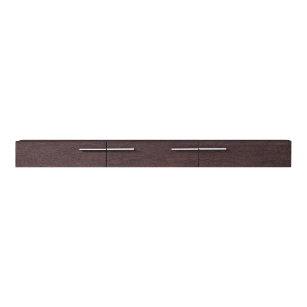 32" Brown Veneer And Glass Buffet - Homeroots - Flyclothing LLC