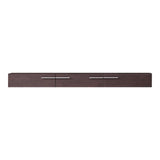 32" Brown Veneer And Glass Buffet - Homeroots