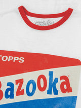 Topps Bazooka Bubble Gum Ringer T-Shirt- Red and White