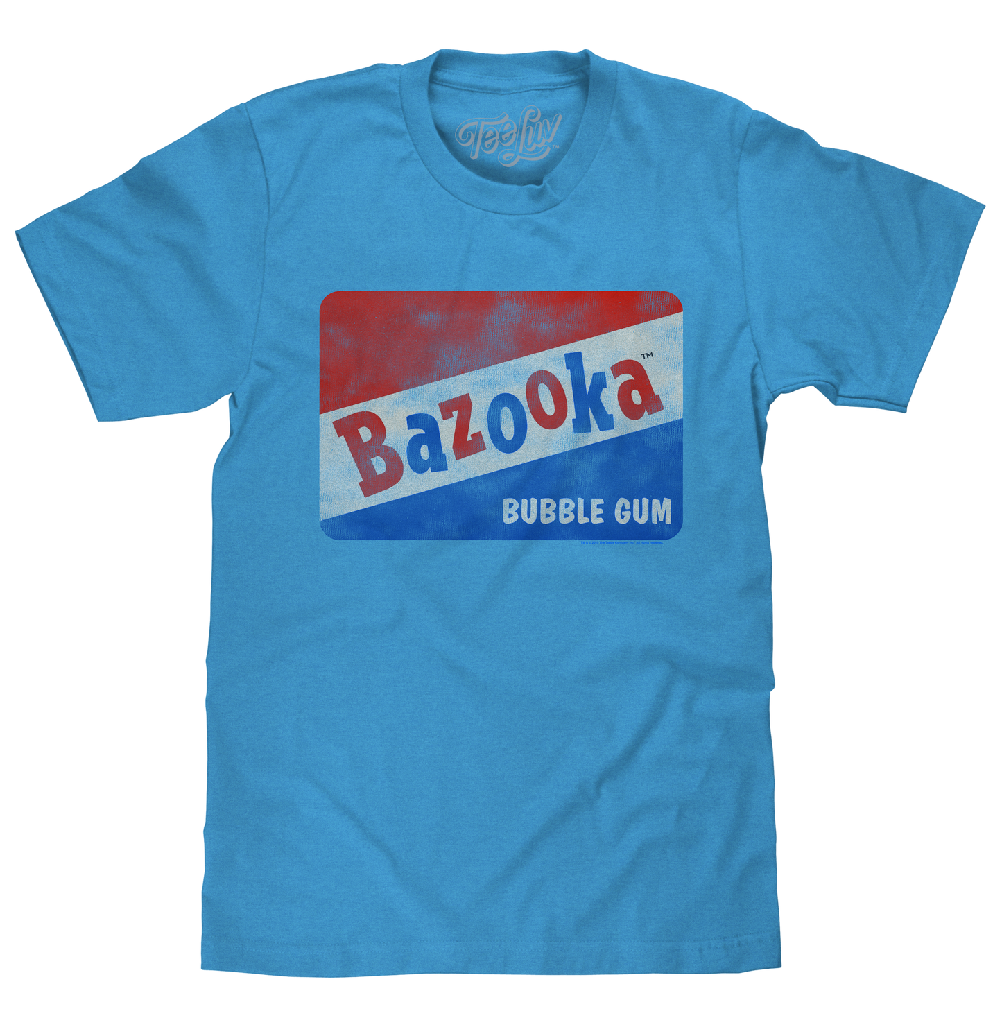 Bazooka Bubble Gum T-Shirt - Blue - Tee Luv - Flyclothing LLC
