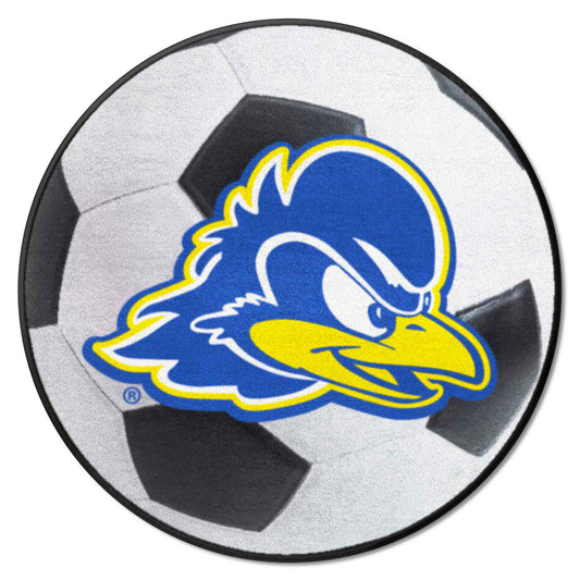 Delaware Blue Hens Soccer Ball Rug - 27in. Diameter - Delaware