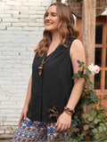 Plus Size V-Neck Tank - Trendsi