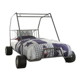 Steel Twin Gunmetal Bed - Homeroots