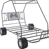 Steel Twin Gunmetal Bed - Homeroots - Flyclothing LLC