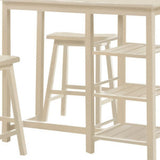 43" Beige Solid Wood Console Table - Homeroots - Flyclothing LLC