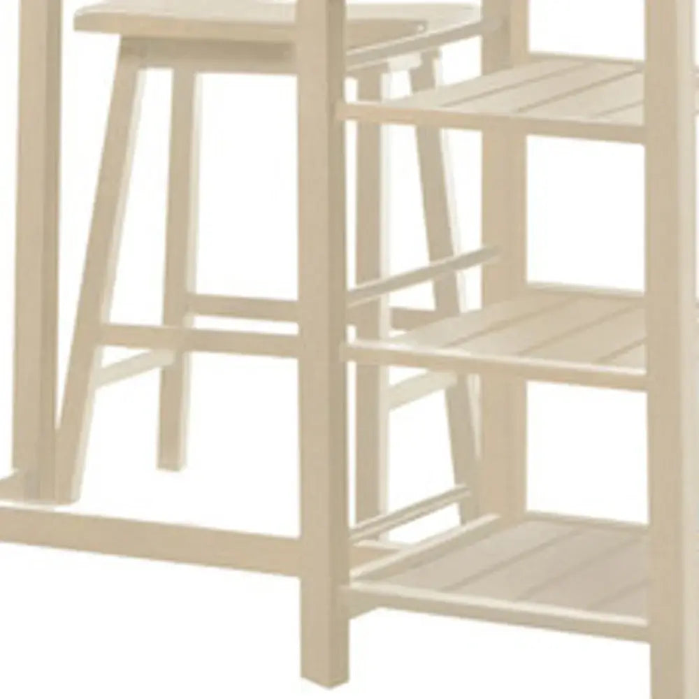 43" Beige Solid Wood Console Table - Homeroots - Flyclothing LLC