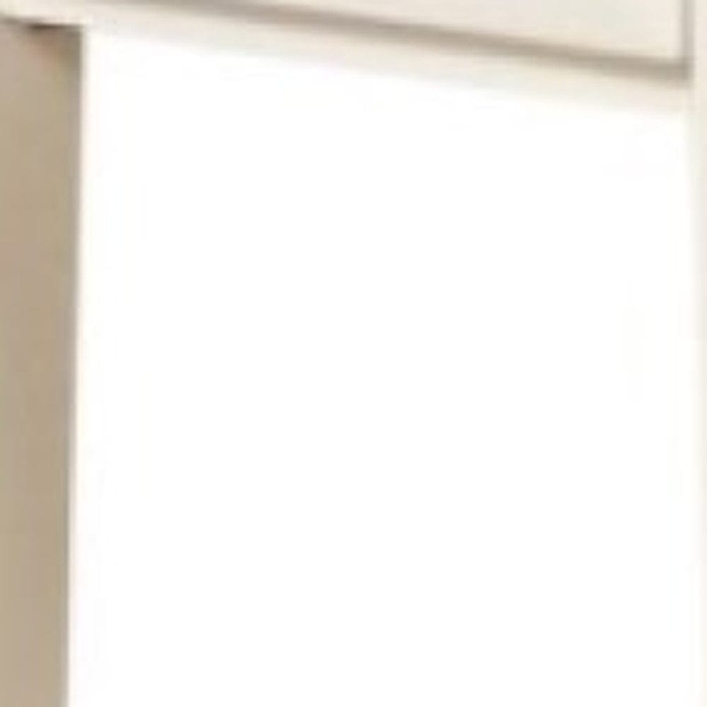 23" White Solid Wood End Table With Drawer And Shelf - Homeroots - Flyclothing LLC