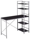 47" Black and Silver Computer Desk - Homeroots