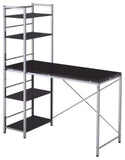 47" Black and Silver Computer Desk - Homeroots