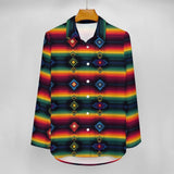 Baha Ranch Colores de Mexico Serape Button up Blouse
