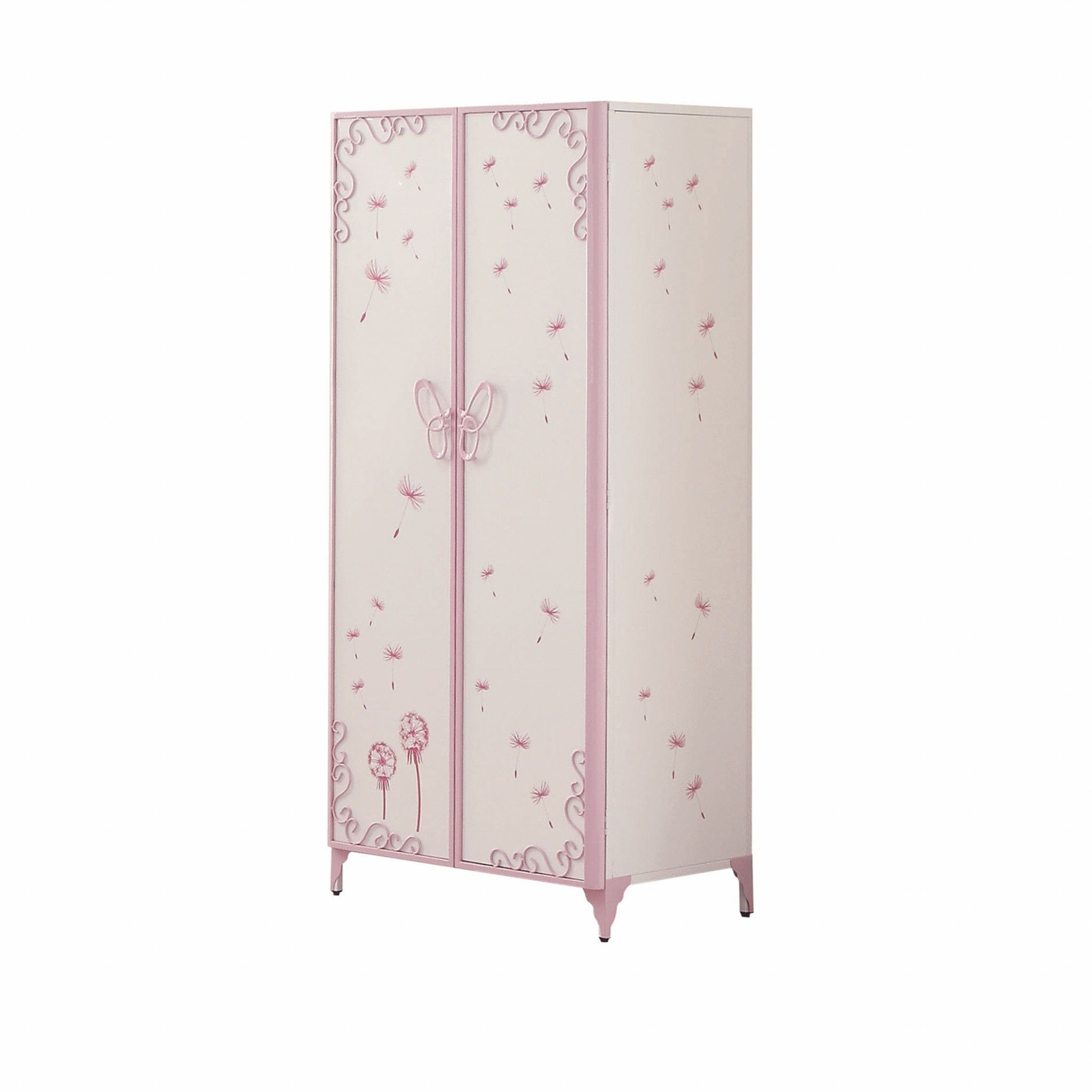 32" Purple and White Metal Standard Dresser/Chest - Homeroots - Flyclothing LLC