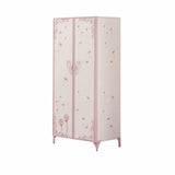 32" Purple and White Metal Standard Dresser/Chest - Homeroots