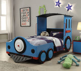 Steel Twin Red White and Blue Bed - Homeroots
