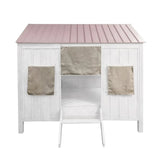 Pink and White Full Bed Frame - Homeroots - Flyclothing LLC