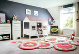 Pink and White Full Bed Frame - Homeroots - Flyclothing LLC