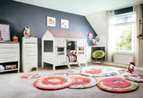 Pink and White Full Bed Frame - Homeroots