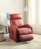 Faux Leather Power Motion Lift Recliner In Red - Homeroots - Flyclothing LLC
