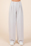 Mittoshop Pintuck Detail High Rise Pants - Trendsi