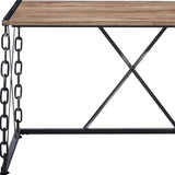 48" Brown and Black Computer Desk - Homeroots